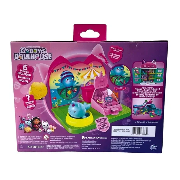 Gabby’s Dollhouse Cat Adventure Kitty Narwhal’s Carnival Room Netflix Dreamworks - Picture 2 of 7